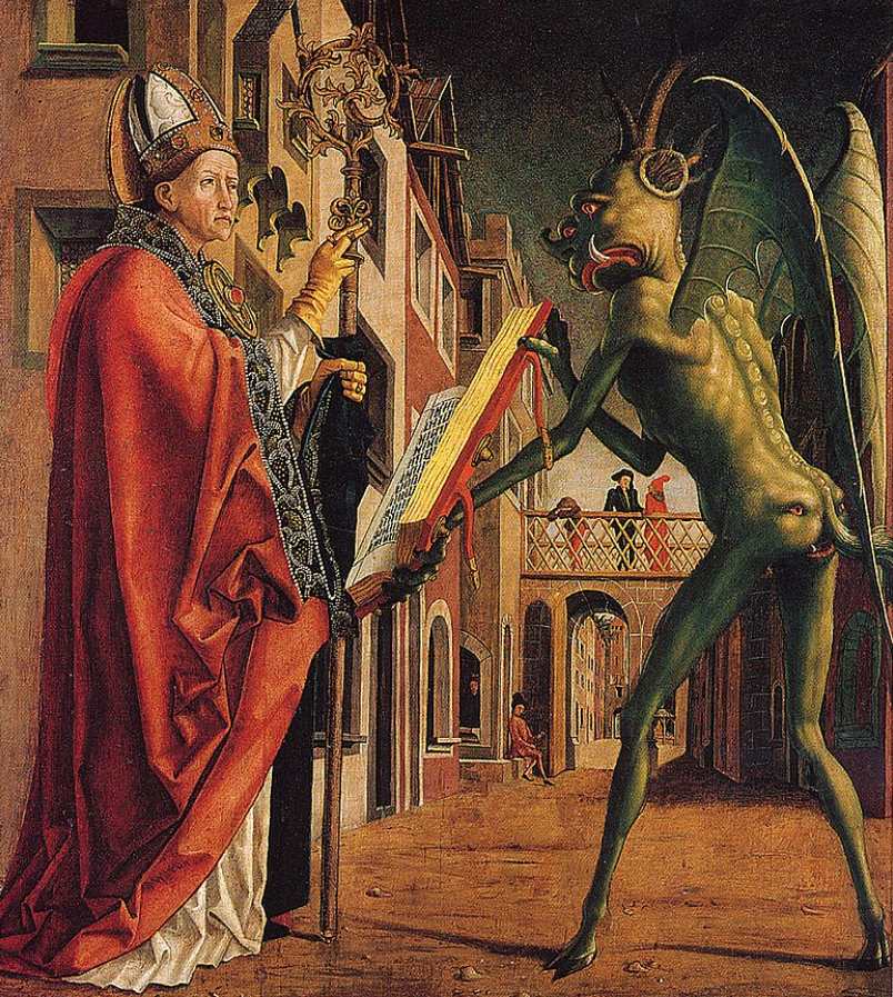 Saint Wolfgang and the Devil, by Michael Pacher