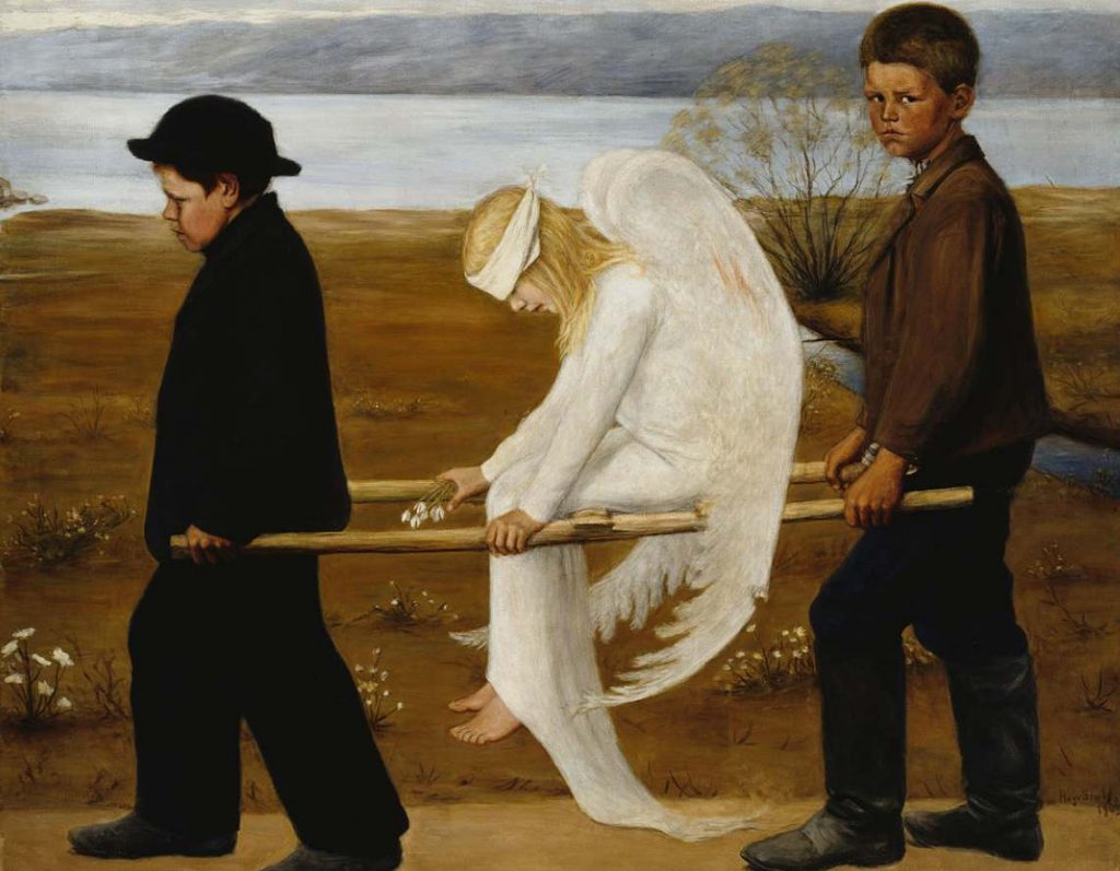 The Wounded Angel, Hugo Simberg, 1903, voted Finland's "national painting" in 2006