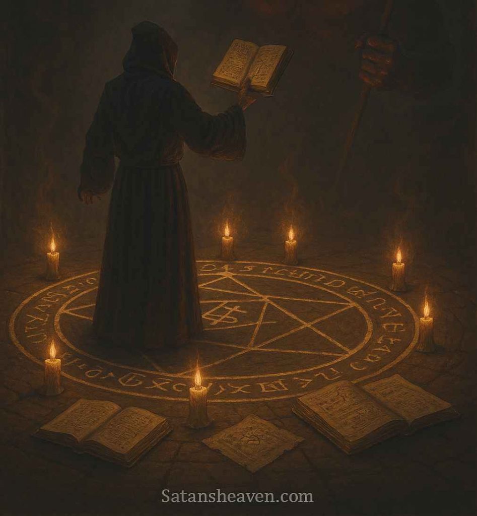 Occult literature often mirrors celestial structures by organizing the hierarchy of devils into ranks, reflecting a dark parody of divine order.