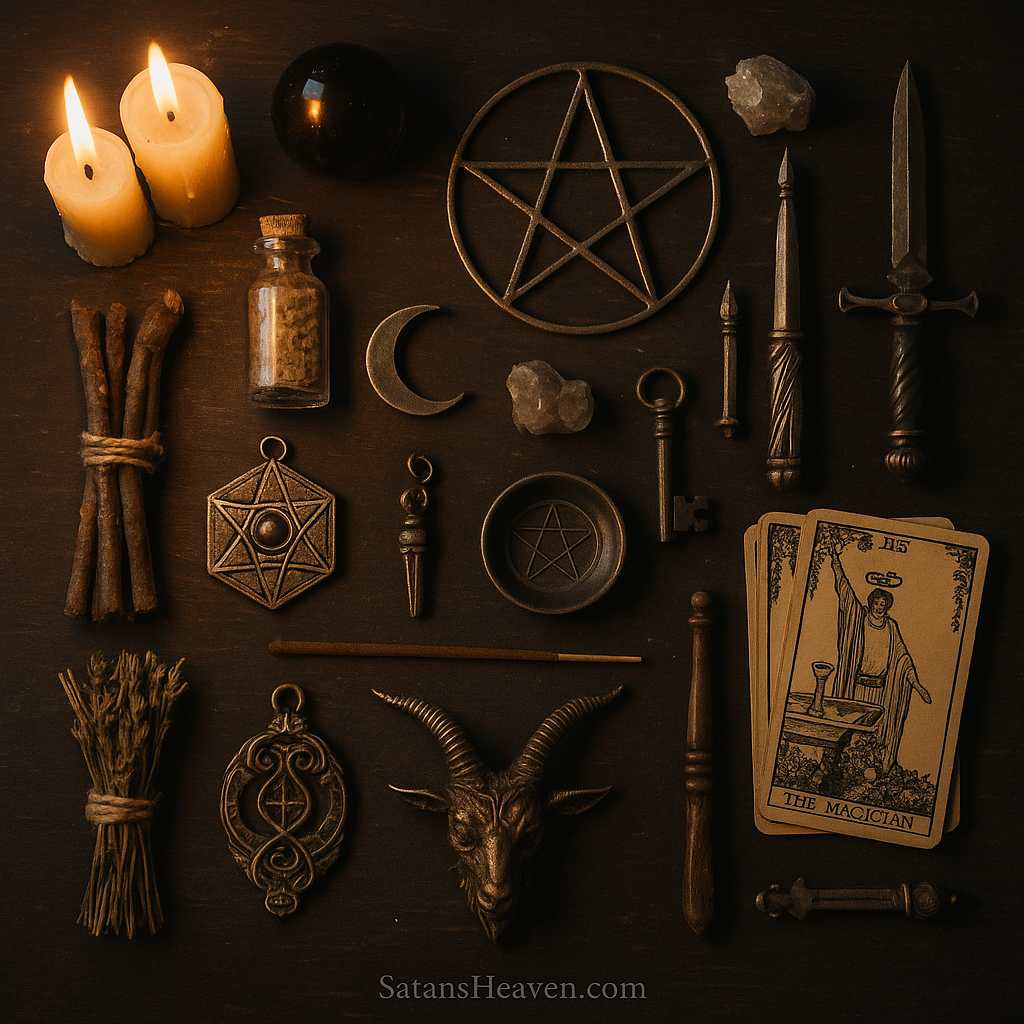 Magical tools in witchcraft are used to focus intention, channel energy, and enhance ritual practices.