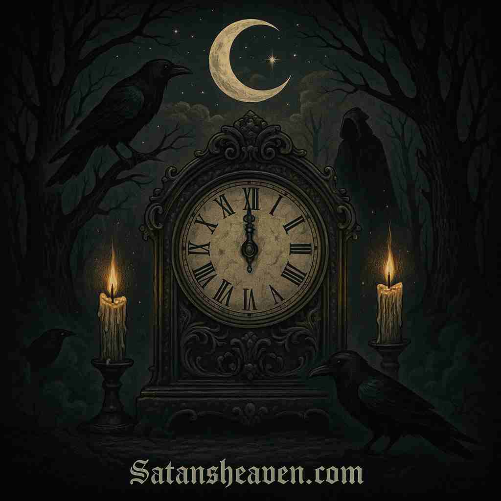 The witching hour is most commonly believed to occur around midnight, though some traditions place it at 3:00 a.m., when supernatural forces are thought to be strongest.