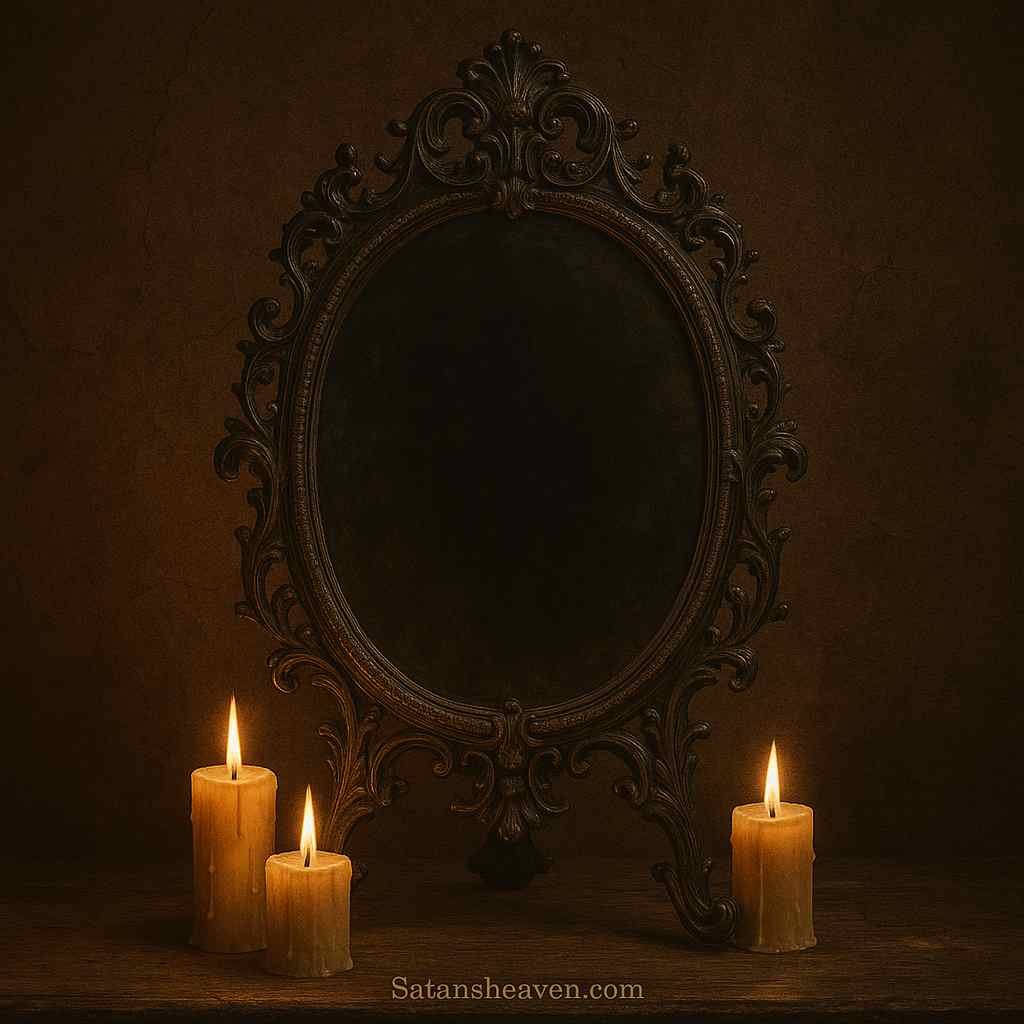A magic mirror was believed to summon ghosts, reflecting not the living but the spirits beyond the veil.