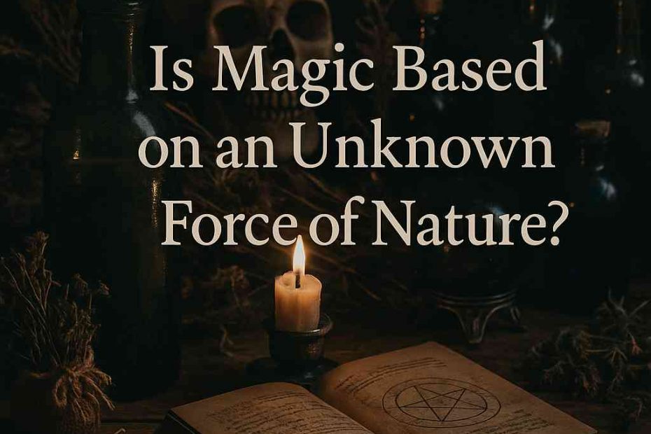 Magic can be seen as an unknown force of nature, hinting at hidden energies and laws beyond current scientific understanding.