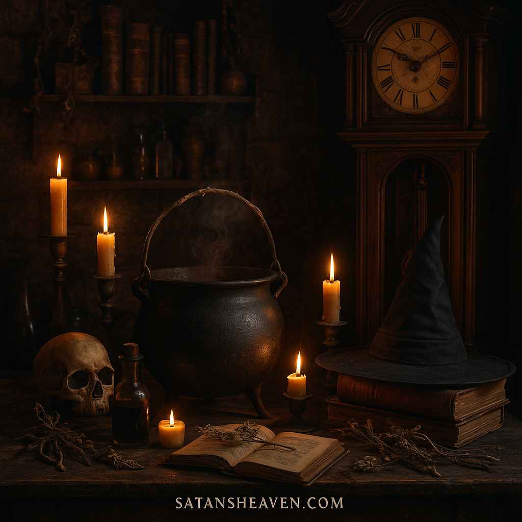 In witchcraft, the Witching Hour is seen as a sacred time when the veil between worlds is thinnest, making spells, rituals, and spirit communication especially potent.