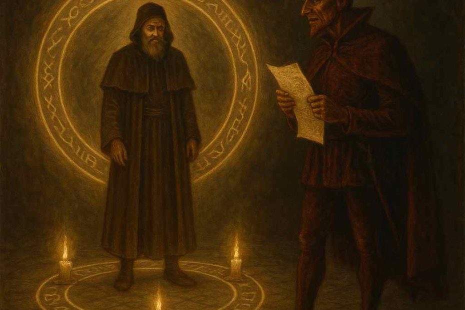 There are three legendary ways said to sell one’s soul to the Devil: through a written pact, a spoken oath, or a ritual sacrifice.