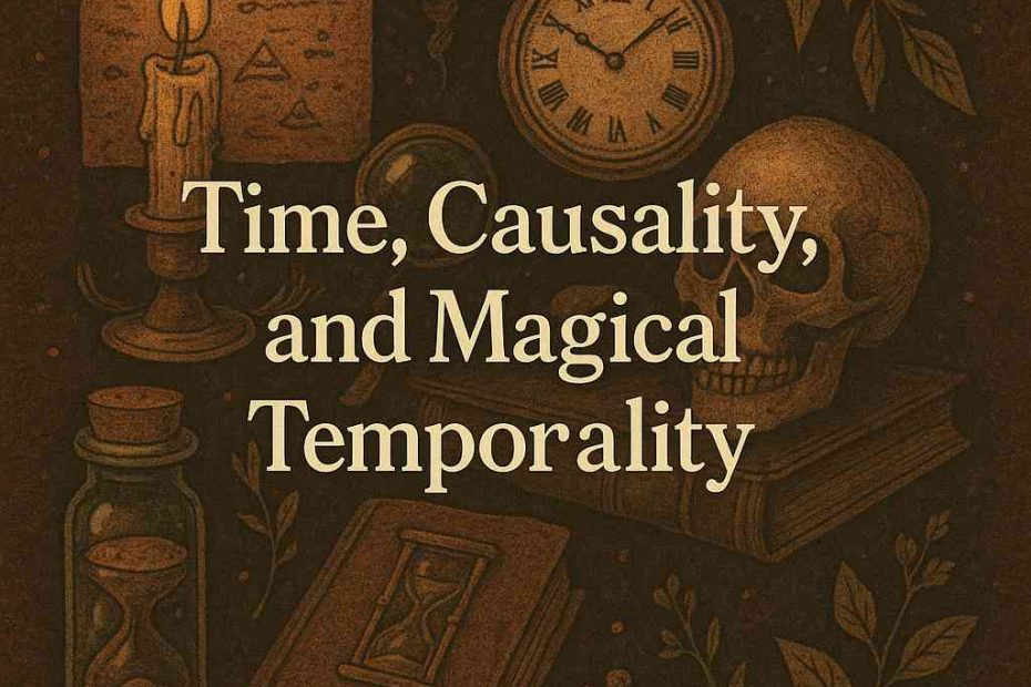 Time and causality in magic reveal a universe where intention can ripple through past and future, weaving possibility beyond linear cause and effect.